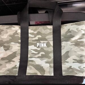 PINK Victoria's Secret Camouflage Duffel Bag